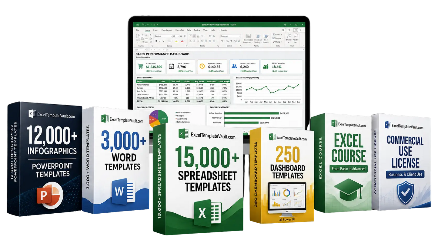 15,000+ Ready-to-Use Professional Spreadsheet Templates